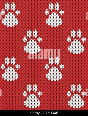 Gestrickte Farbe Quadrate nahtlose Muster Vektor Illustration Stock Vektor