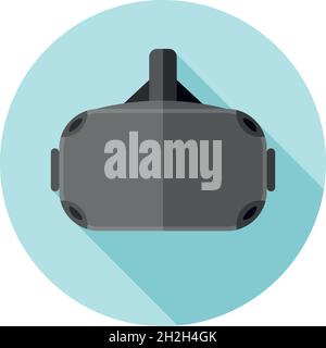 Vector flache Design-Ikone Virtual Reality Brille Stock Vektor