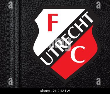 Wappen FC Utrecht, Utrecht, Fußballverein aus den Niederlanden Stockfoto