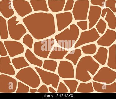 Giraffe Hintergrund Tier Haut Vektor Illustration Stock Vektor