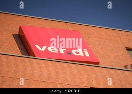 Ver.di-Bundesverwaltung, Paula-Thiede-Ufer 10, Köpenicker Straße, Kreuzberg, Friedrichshain-Kreuzberg, Berlin, Deutschland Stockfoto