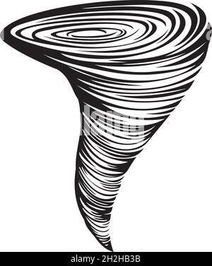 Tornado-Vektordarstellung Stock Vektor