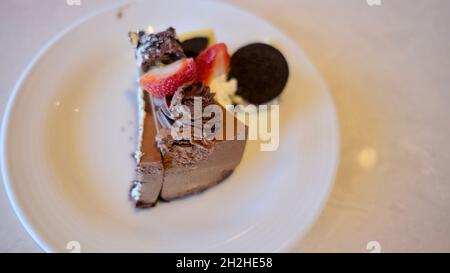 Chocolate Cake Hilton Hotel Pattaya Beach Thailand im Central Pattaya Beach Complex Stockfoto