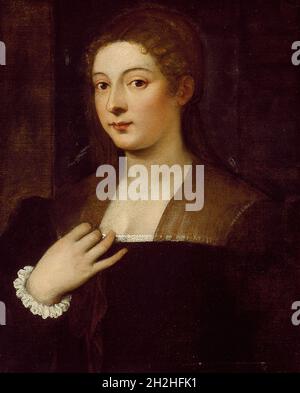 Porträt einer Dame, c. 1530/60. Möglicherweise nach Tizian. Stockfoto