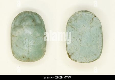 Scarab: Unbeschriftet, Ägypten, Reich der Mitte (?), Dynastien 11-12 (ca. 2055-1773 v. Chr.). Stockfoto