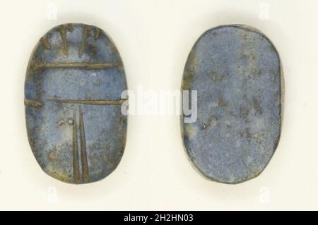 Scarab: Unbeschriftet, Ägypten, Reich der Mitte (?), Dynastien 11-12 (ca. 2055-1773 v. Chr.). Stockfoto