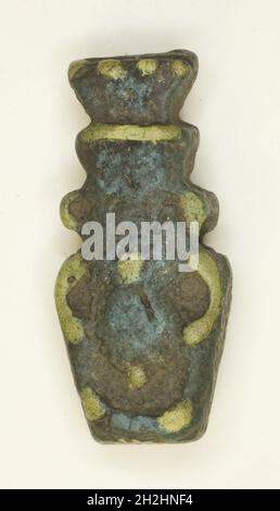 Amulett des Gottes Bes, Ägypten, römische Periode (30 v. Chr.-395 n. Chr.). Stockfoto