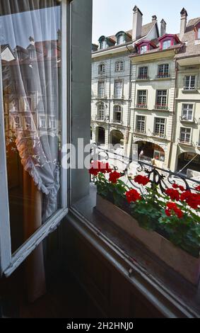 Besuch des Albert Einstein Hauses in Bern, Schweiz Stockfoto