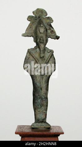 Statuette des Gottes Osiris, Ägypten, Dritte Zwischenperiode-Spätperiode, Dynastien 21-31 (ca. 1069-332 v. Chr.). Stockfoto