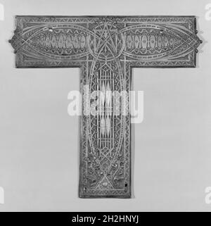 Chicago Stock Exchange Building: First Floor Elevator Enclosure Grille T-Plate, 1893/94. Stockfoto