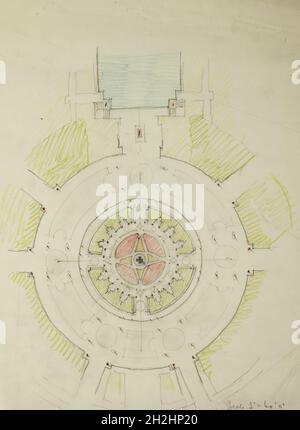 Potomac Round Point, Washington D.C., Plan Sketch, 1909. Stockfoto