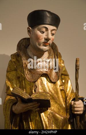 Schweiz, Freiburg, Kunst- und Geschichtsmuseum, St. Leonard, Statue, Stockfoto