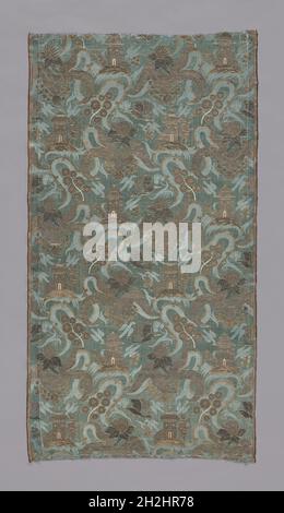 Panel (Dress Fabric), China, Qing-Dynastie (1644-1911), 1701/1800. Stockfoto