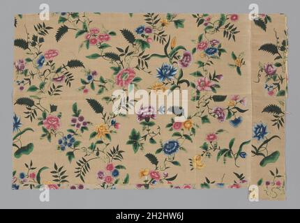 Panel (Dress Fabric), China, 18. Jahrhundert, Qing-Dynastie (1644-1911). Stockfoto