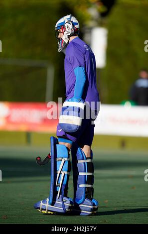 Cardiff, Wales, 21, Oktober 2021, Ivan Ozherinsid (Russland) im Einsatz, während der FIH-WELTMEISTERSCHAFT 2023 - EUROPÄISCHE QUALIFIKATIONSSPIELE, Credit:, Graham Glendinning,/ Alamy Live News Stockfoto