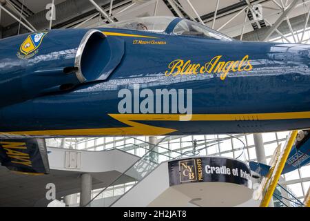 Das Cradle of Aviation Museum erinnert an die Geschichte der Flugerfolge von Long Island, New York, USA 2021 Stockfoto