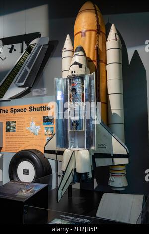 Das Cradle of Aviation Museum erinnert an die Geschichte der Flugerfolge von Long Island, New York, USA 2021 Stockfoto