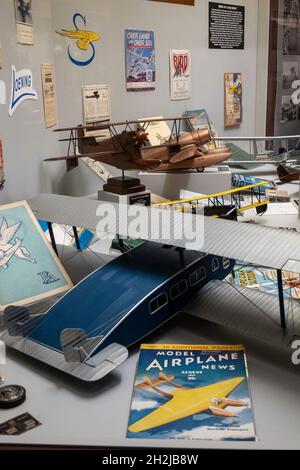 Das Cradle of Aviation Museum erinnert an die Geschichte der Flugerfolge von Long Island, New York, USA 2021 Stockfoto