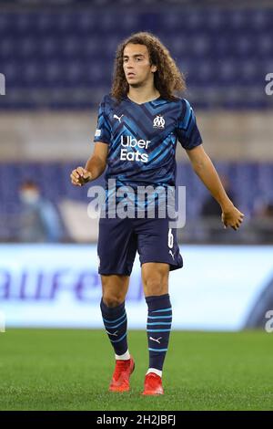 Rom, Italien, 21. Oktober 2021. Matteo Guendouzi von Olympique De Marseille während des Spiels der UEFA Europa League in Olimpico, Rom. Bildnachweis sollte lauten: Jonathan Moscrop / Sportimage Stockfoto