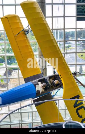 Das Cradle of Aviation Museum erinnert an die Geschichte der Flugerfolge von Long Island, New York, USA 2021 Stockfoto