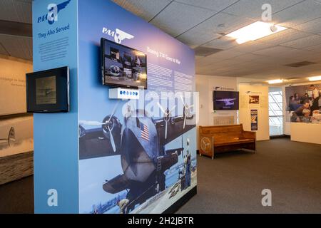 Das Cradle of Aviation Museum erinnert an die Geschichte der Flugerfolge von Long Island, New York, USA 2021 Stockfoto