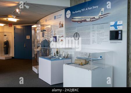 Das Cradle of Aviation Museum erinnert an die Geschichte der Flugerfolge von Long Island, New York, USA 2021 Stockfoto