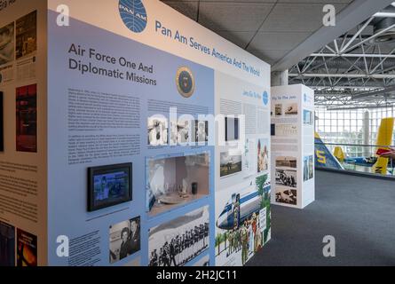 Das Cradle of Aviation Museum erinnert an die Geschichte der Flugerfolge von Long Island, New York, USA 2021 Stockfoto