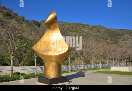 Das fantastische Getty Center in den Bergen von Santa Monica mit Blick auf Los Angeles, Brentwood CA Stockfoto