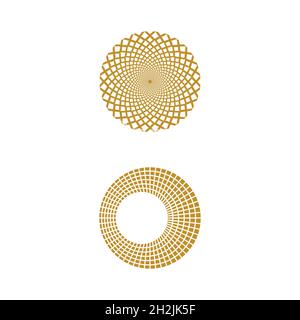 Halbton Kreis dots Vector Illustration Design Stockfoto