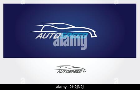 Vorlage Für Auto Speed Vector-Logo. Super Auto Silhouette Design, Vektor-Logo Illustration. Stock Vektor