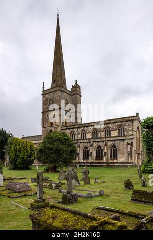 St. John the Baptist Church, Burford, Oxfordshire, England. Stockfoto