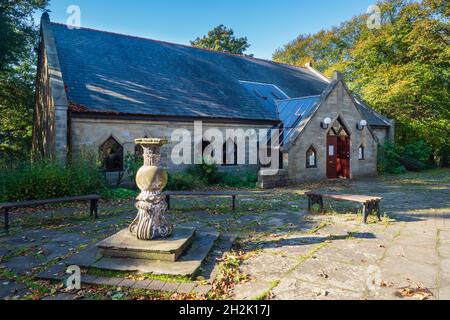 21.10.21 Ormskirk, Lancashire, Großbritannien. Die Kirche St. Peter und St. Paul befindet sich in der Marktstadt Ormskirk, Lancashire, England. Aus nicht später tha Stockfoto