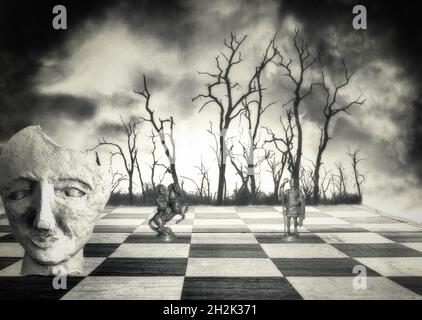 Schach-Spiel Stockfoto