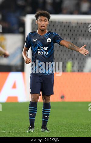 Stadio Olimpico, Rom, Italien. Oktober 2021. Europa League Football, SS Lazio versus Olympique de Marseille; Boubacar Kamara of Marseille Credit: Action Plus Sports/Alamy Live News Stockfoto