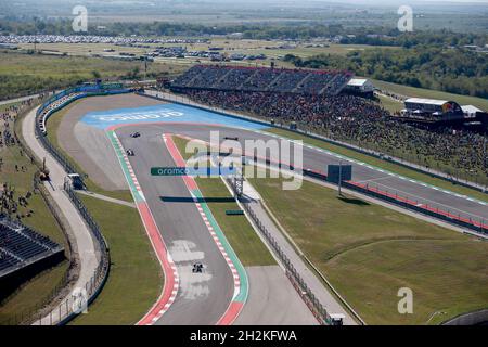 Austin, USA. Oktober 2021. Gesamtansicht, F1 Grand Prix der USA auf dem Circuit of the Americas am 22. Oktober 2021 in Austin, USA. (Foto von HOCH ZWEI) Quelle: dpa/Alamy Live News Stockfoto