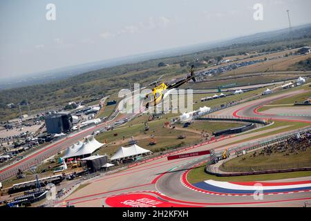 Austin, USA. Oktober 2021. Hubschrauber, F1 Grand Prix der USA auf der Rennstrecke der Amerikas am 22. Oktober 2021 in Austin, USA. (Foto von HOCH ZWEI) Quelle: dpa/Alamy Live News Stockfoto