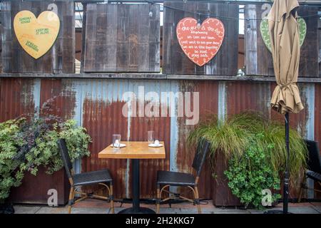 Sonoma ist eine malerische kleine Stadt im Weinland von Sonoma County, Kalifornien. Stockfoto