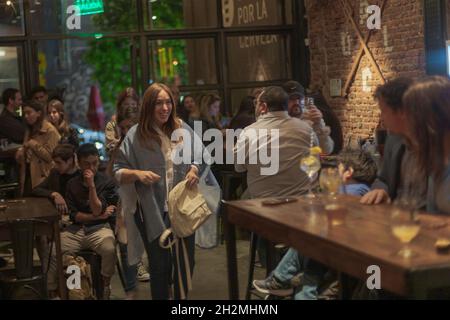 Buenos Aires, Argentinien. Oktober 2021. María Eugenia Vidal bei der politischen Sitzung. (Foto: Esteban Osorio/Pacific Press) Quelle: Pacific Press Media Production Corp./Alamy Live News Stockfoto