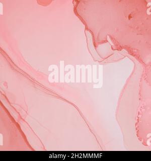 Eleganter Rosa Marmor. Abstrakter Hintergrund. Öl Stockfoto