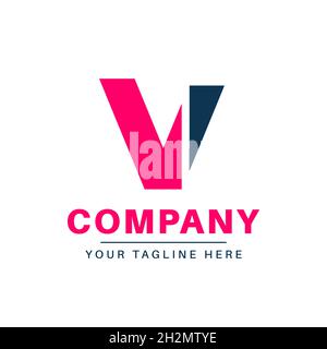 V-Logo-Design. Stock Vektor