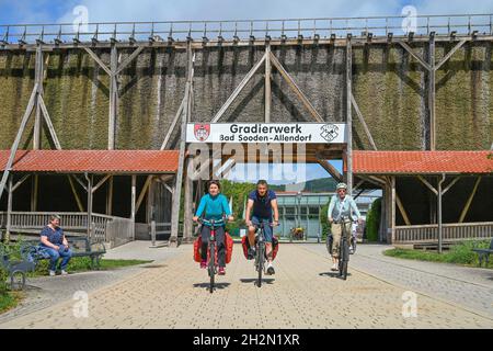 Sole- und Gradierwerk, Bad Sooden-Allendorf, Hessen, Deutschland Stockfoto