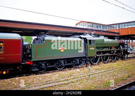 Jubilee Class No 45596 Bahamas am Bahnhof York, York, England Stockfoto