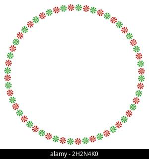 Runde bunte Süßigkeiten runden Rahmen Vektor Kunst Stock Vektor
