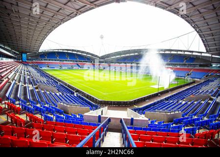 Bolton, Großbritannien. Oktober 2021. Gesamtansicht des University of Bolton Stadions während des Spiels der EFL Sky Bet League 1 zwischen Bolton Wanderers und Gillingham am 23. Oktober 2021 im University of Bolton Stadium, Bolton, England. Foto von Mike Morese. Nur zur redaktionellen Verwendung, Lizenz für kommerzielle Nutzung erforderlich. Keine Verwendung bei Wetten, Spielen oder Veröffentlichungen einzelner Clubs/Vereine/Spieler. Kredit: UK Sports Pics Ltd/Alamy Live Nachrichten Stockfoto