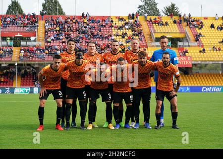 Benevento, Italien. Oktober 2021. Benevento Calcio während Benevento Calcio gegen Cosenza Calcio, Italian Football Championship League BKT in Benevento, Italien, Oktober 23 2021 Credit: Independent Photo Agency/Alamy Live News Stockfoto