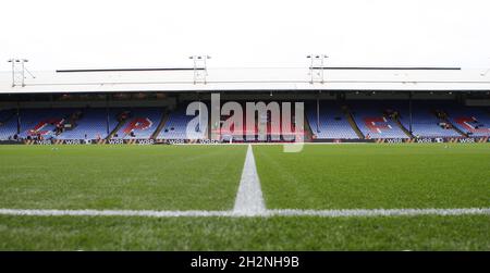 London, Großbritannien. Oktober 2021. Allgemeine Aufnahmen von Selhurst Park während des Premier League-Spiels zwischen Crystal Palace und Newcastle United im Selhurst Park, London, England am 23. Oktober 2021. Foto von Ken Sparks. Nur zur redaktionellen Verwendung, Lizenz für kommerzielle Nutzung erforderlich. Keine Verwendung bei Wetten, Spielen oder Veröffentlichungen einzelner Clubs/Vereine/Spieler. Kredit: UK Sports Pics Ltd/Alamy Live Nachrichten Stockfoto