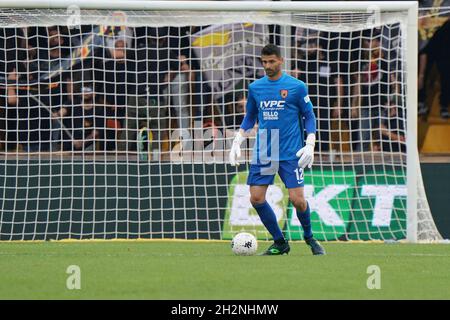 Benevento, Italien. Oktober 2021. Niccolo Manfredini (Benevento Calcio) während Benevento Calcio gegen Cosenza Calcio, Italienische Fußballmeisterschaft Liga BKT in Benevento, Italien, Oktober 23 2021 Kredit: Unabhängige Fotoagentur/Alamy Live News Stockfoto