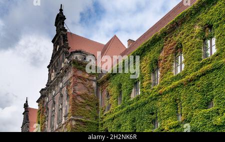 Breslau, Polen - 17. September 2021: Außenansicht des Breslauer Nationalmuseums Stockfoto