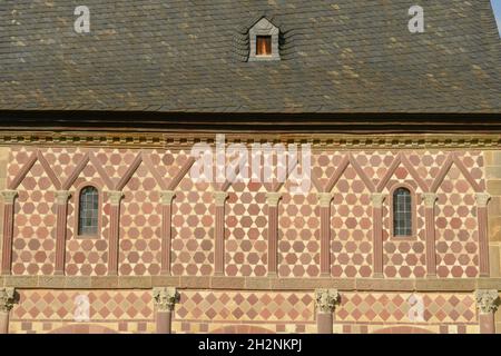 Detail der Abtei von Lorsch über Deutschland, UNESCO-Weltkulturerbe Stockfoto