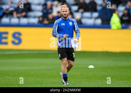 Barry Bannan #10 von Sheffield Wednesday, der sich vor dem Spiel aufwärmte Stockfoto